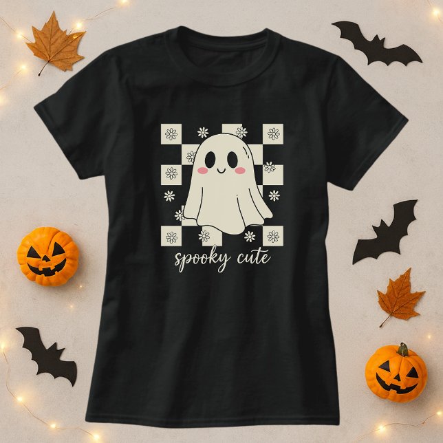 Camiseta Gift Fantasma Cute Spooky (Criador carregado)