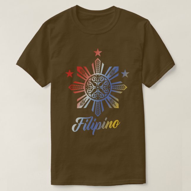 Camiseta Gift filipino Tribal Pinoy Pride (Frente do Design)