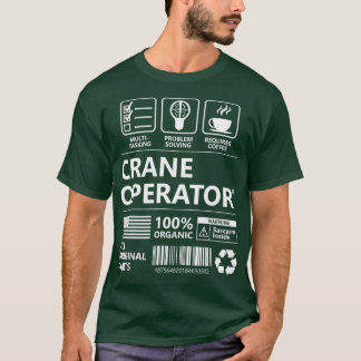 Camiseta Gift Funny do Operador Crane