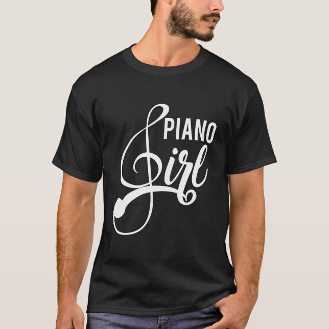 Camiseta Gift. Piano Design Pianista Gift. (Frente)