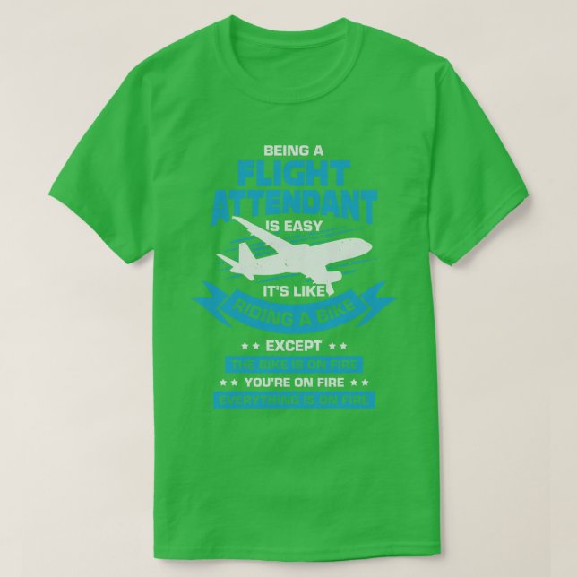 Camiseta Gift Steward do Atendedor de Voo Funny Cabin (Frente do Design)