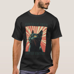Camiseta Gift Vintage, 66 anos, 1959 Cat Lover 66º Nascimen