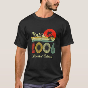 Camiseta Gifts Vintage 2006 Limited Edition, com 16 anos