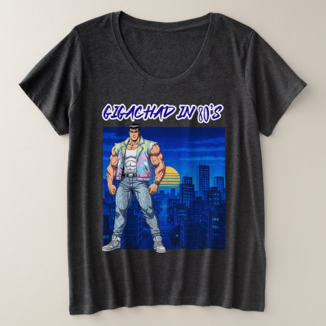 CAMISETA GIGACHAD EM 80S (Frente do Design)