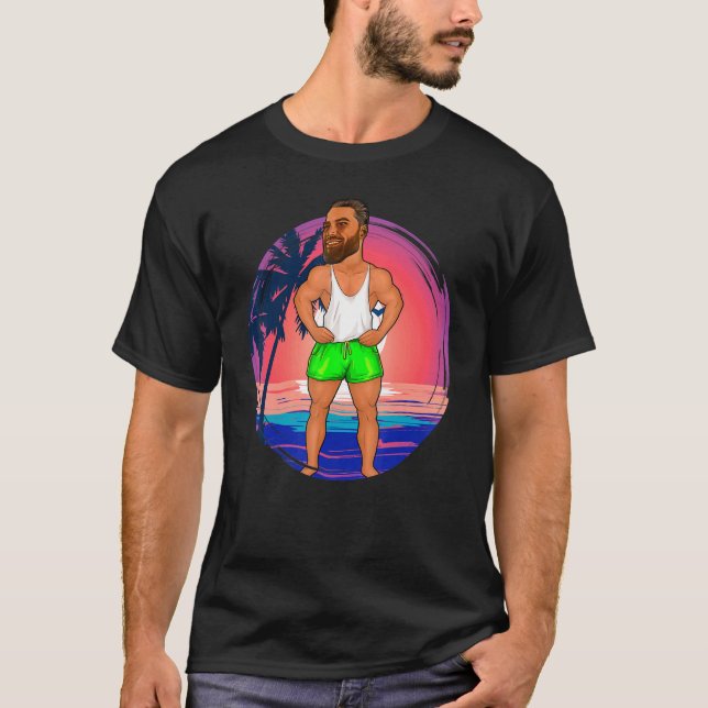Camiseta Gigachad Gym Meme Giga Chad Malhação Alpha Male Bo (Frente)