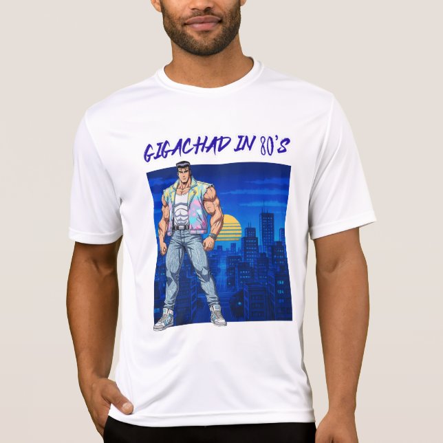 CAMISETA GIGACHAD NOS ANOS 80 (Frente)