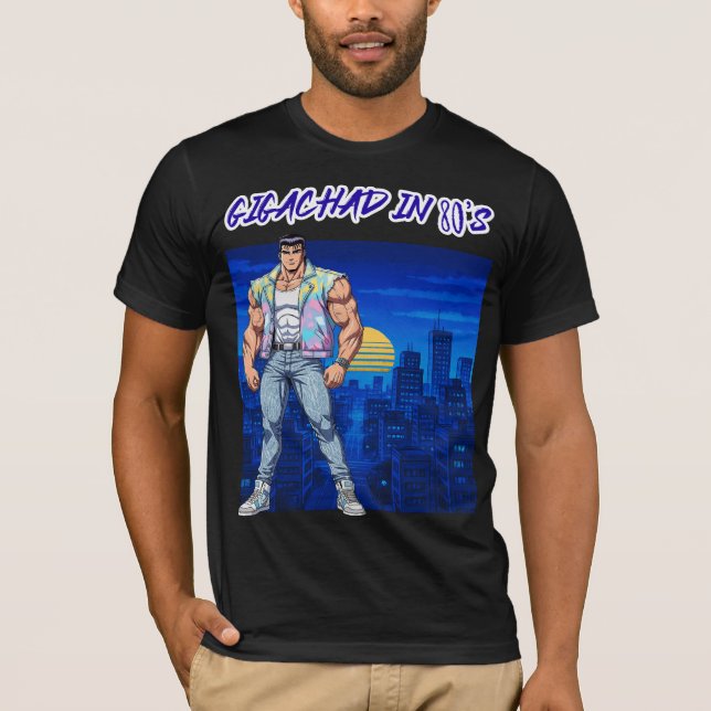 CAMISETA GIGACHAD NOS ANOS 80 (Frente)