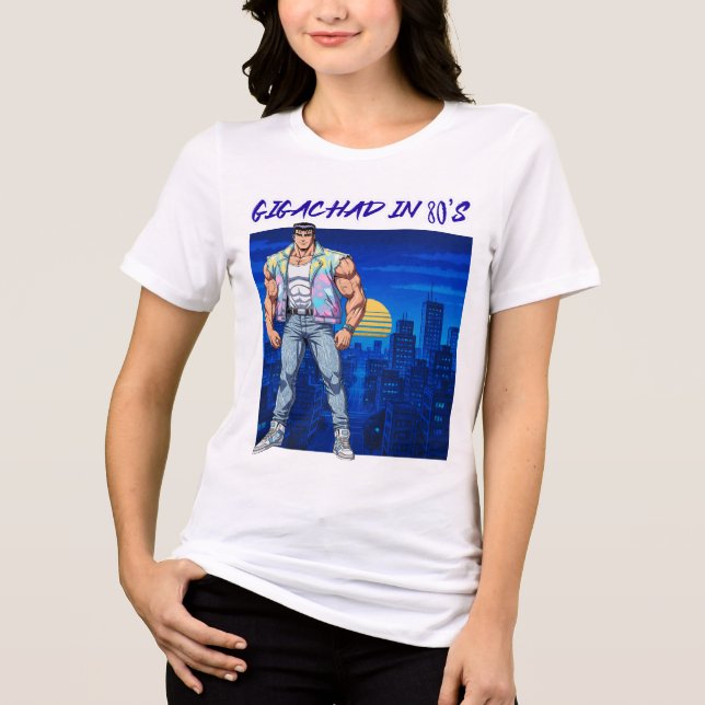 CAMISETA GIGACHAD NOS ANOS 80 (Frente)