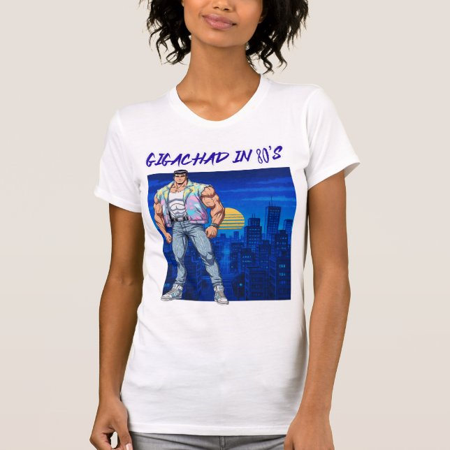 CAMISETA GIGACHAD NOS ANOS 80 (Frente)