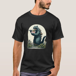 Camiseta Gigante Kaiju Gato Monstro Catzilla Sopa Ramen Eng