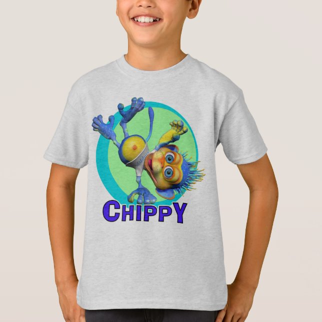 Camiseta GiggleBellies Chippy o macaco (Frente)