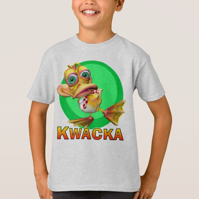 Camiseta GiggleBellies Kwacka o pato (Frente)