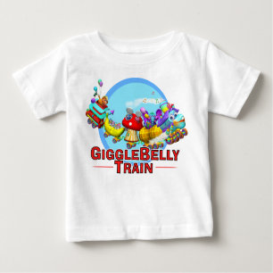 Camiseta GiggleBellies o trem de GiggleBellie
