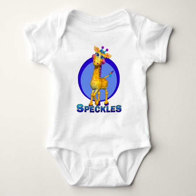Camiseta GiggleBellies salpica o girafa (Frente)