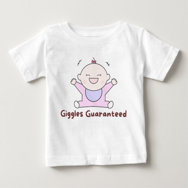 Camiseta 👶 "Giggles Garantidos" 😄 (Frente)