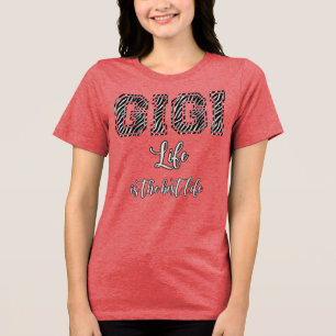 Camiseta Gigi A Vida é a Melhor Vida Estampa de Zebra