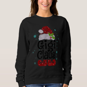 Camiseta Gigi Claus Natal Família Pajama Correspondente Xma