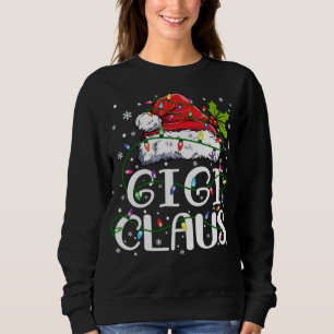 Camiseta Gigi Claus Natal Luz a Família Pajama Corresponden