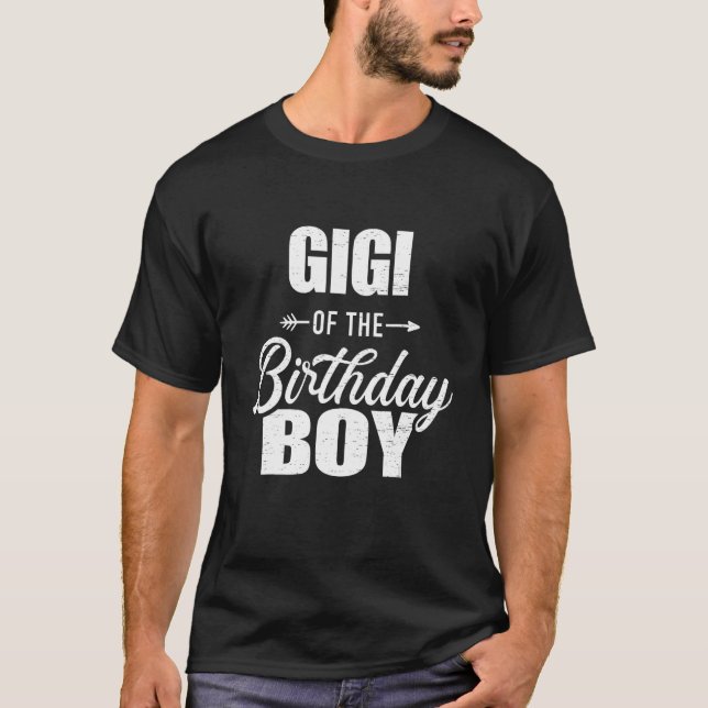 Camiseta Gigi Da Família Aniversário Que Corresponde (Frente)