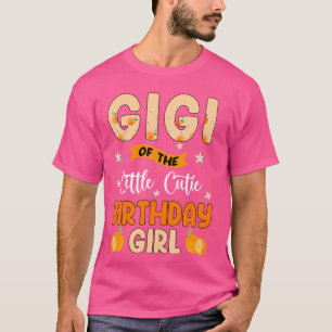 Camiseta Gigi da Garota Cutie de Aniversário Doce Um O