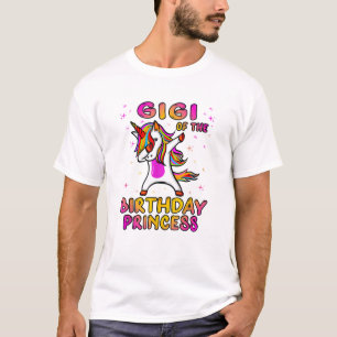 Camiseta Gigi da Menina Princesa de Aniversário - Vovó Dabb