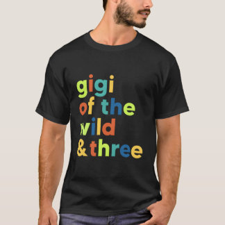 Camiseta Gigi Da Natureza E Três aniversário de 3 anos Corr