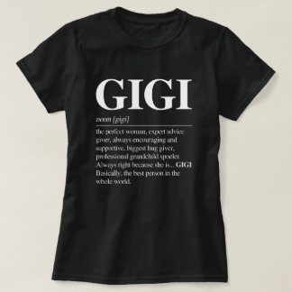 Camiseta Gigi Definition TShirt Women Gigi Gift Avó