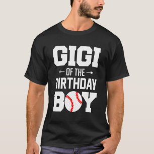 Camiseta Gigi Do Aniversário Da Família Beball Boy