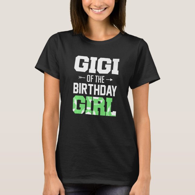 Camiseta Gigi Do Aniversário Da Família Soccer Gigi (Frente)