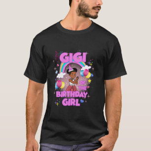 Camiseta Gigi do Aniversário da Gracie, garota de aniversár
