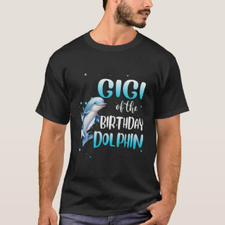Camiseta Gigi Do Aniversário Do Grupo Da Família Dolphin