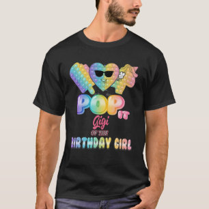 Camiseta Gigi Do Aniversário Pop It Girl Bday Party Engra