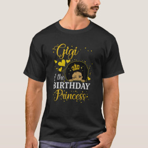 Camiseta Gigi Do Aniversário, Princesa Afro-Americana