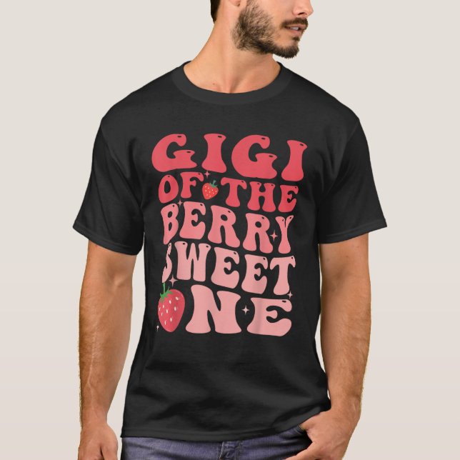 Camiseta Gigi Do Berry Sweet One primeiro aniversario Straw (Frente)