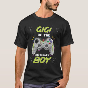 Camiseta Gigi do Birthday Boy Matching Video Gamer Birt