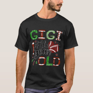 Camiseta Gigi do menino de 1 ano de futebol primeiro aniver