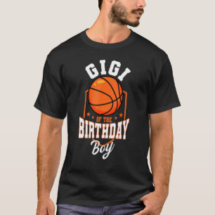 Camiseta Gigi Do Poço De Basquete De Birthday Boy Par
