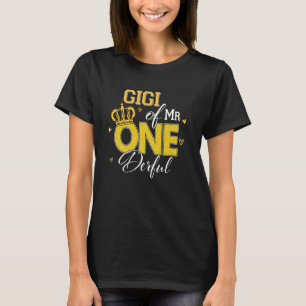 Camiseta GIGI do Sr. Onederful no aniversário de 1 ano, com