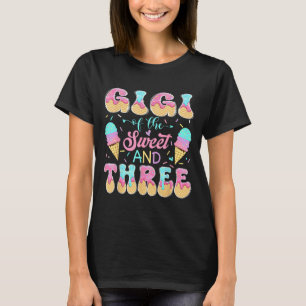 Camiseta Gigi dos Três Doces 3º Aniversário Menina Gelo