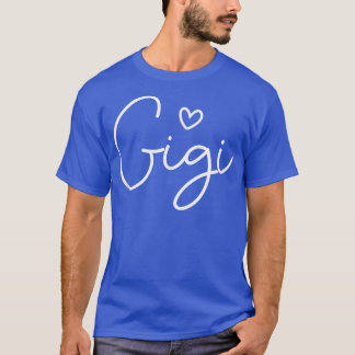 Camiseta Gigi Heart for Women Vovó Christmas Mãe's Da