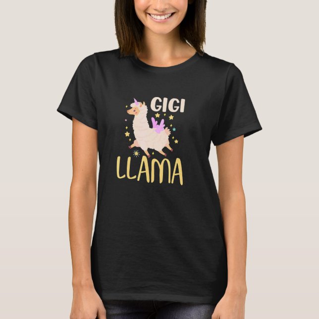 Camiseta Gigi Llama  Quote Mother's Day Women Gigi (Frente)