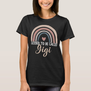 Camiseta Gigi Madre Day Abençoada Por Ser Chamada Gigi Rain
