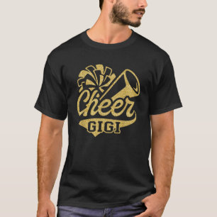 Camiseta Gigi Maior Cheerleader de Ventilador Preto Amarelo