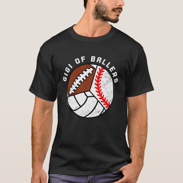 Camiseta Gigi Of Ballers Baseball Volleyball Football Gigi (Frente)
