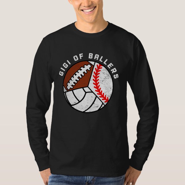 Camiseta Gigi Of Ballers Baseball Volleyball Football Gigi (Frente)