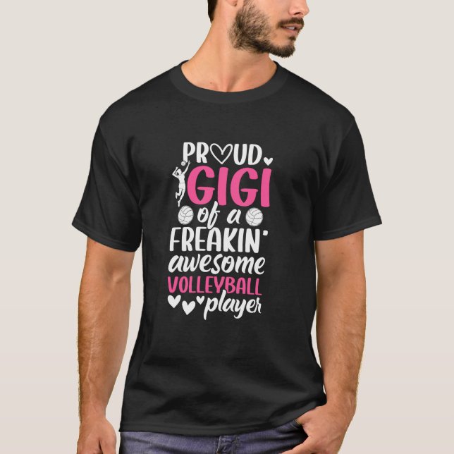 Camiseta Gigi Orgulhoso De Voleibol (Frente)