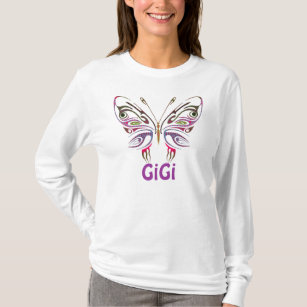 Camiseta GiGi personalizou a borboleta