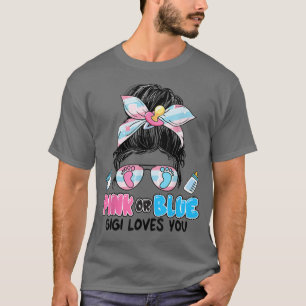 Camiseta Gigi Rosa Ou Azul Te Ama Mulher Arma Mensageira Gê