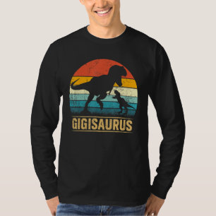 Camiseta Gigi Saurus T Rex Dinosaur Gigisaurus Mãe Engraçad