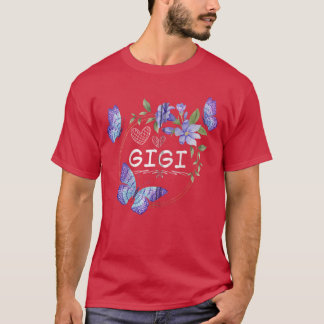 Camiseta Gigi shirt For Women with butterflies Mothers Day 